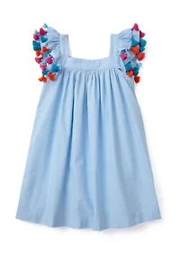 Girls 4-6x Tassel Swing Dress