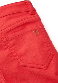 Girls 4-6x Stretch 5 Pocket Roll Cuff Shorts