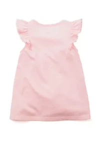 Girls 4-6x Pom Ruffle Trim Tank Top