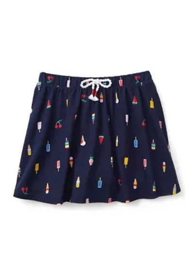 Girls 4-6x Printed Knit Skort