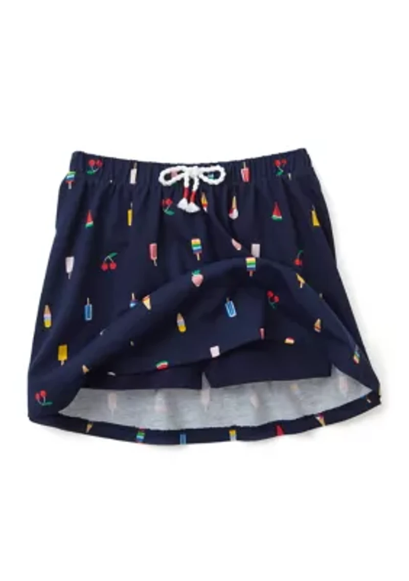 Girls 4-6x Printed Knit Skort