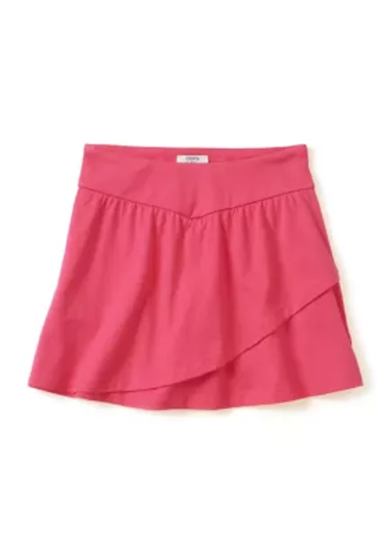 Girls 4-6x Solid Flutter Knit Skirt