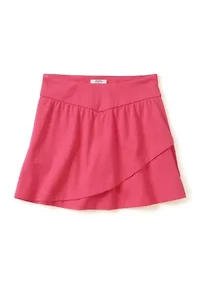 Girls 4-6x Solid Flutter Knit Skirt