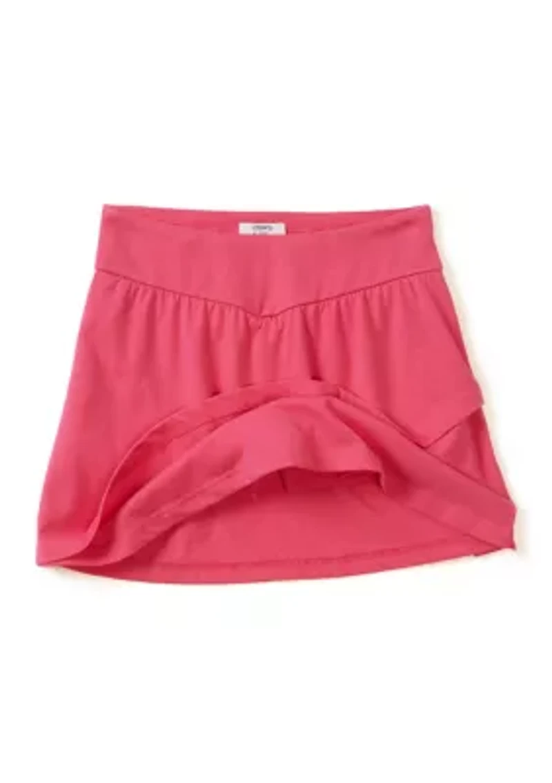 Girls 4-6x Solid Flutter Knit Skirt