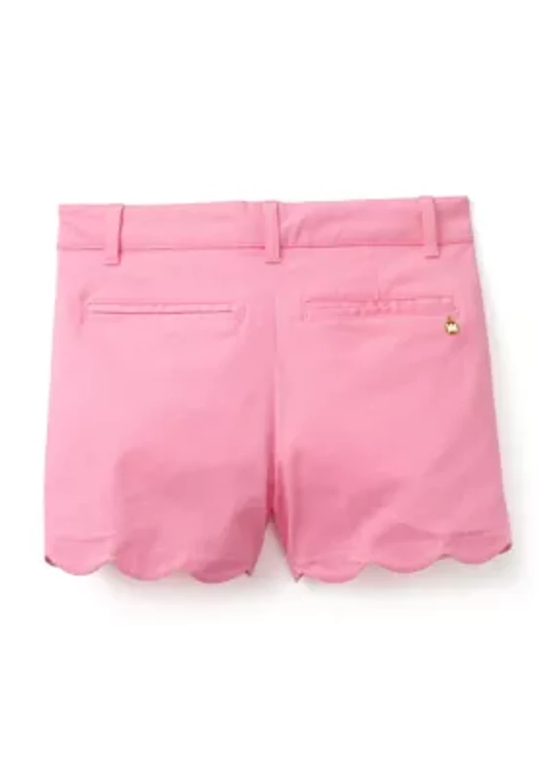 Girls 4-6x Scallop Twill Shorts