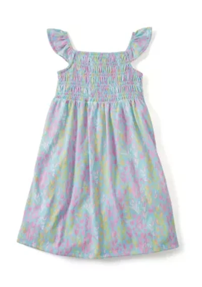 Girls 4-6 Smocked Knit Dress