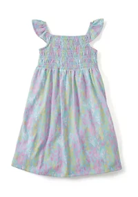 Girls 4-6 Smocked Knit Dress