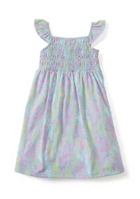 Girls 4-6 Smocked Knit Dress