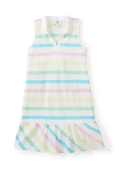 Girls 4-6x Sleeveless Knit Polo Dress