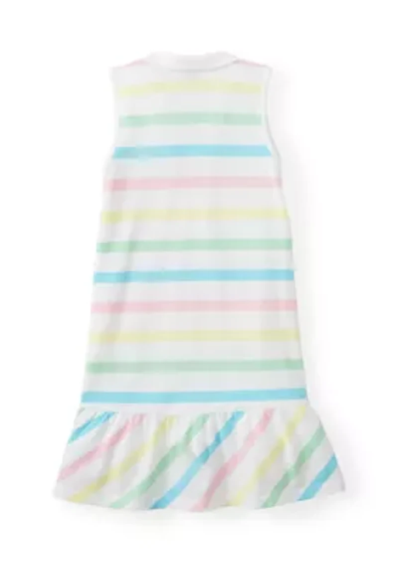 Girls 4-6x Sleeveless Knit Polo Dress