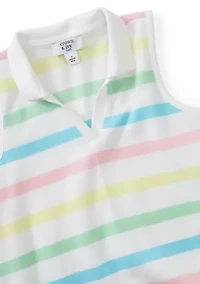 Girls 4-6x Sleeveless Knit Polo Dress