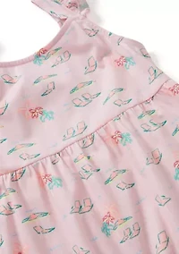 Girls 4-6 Jersey Flutter Dress