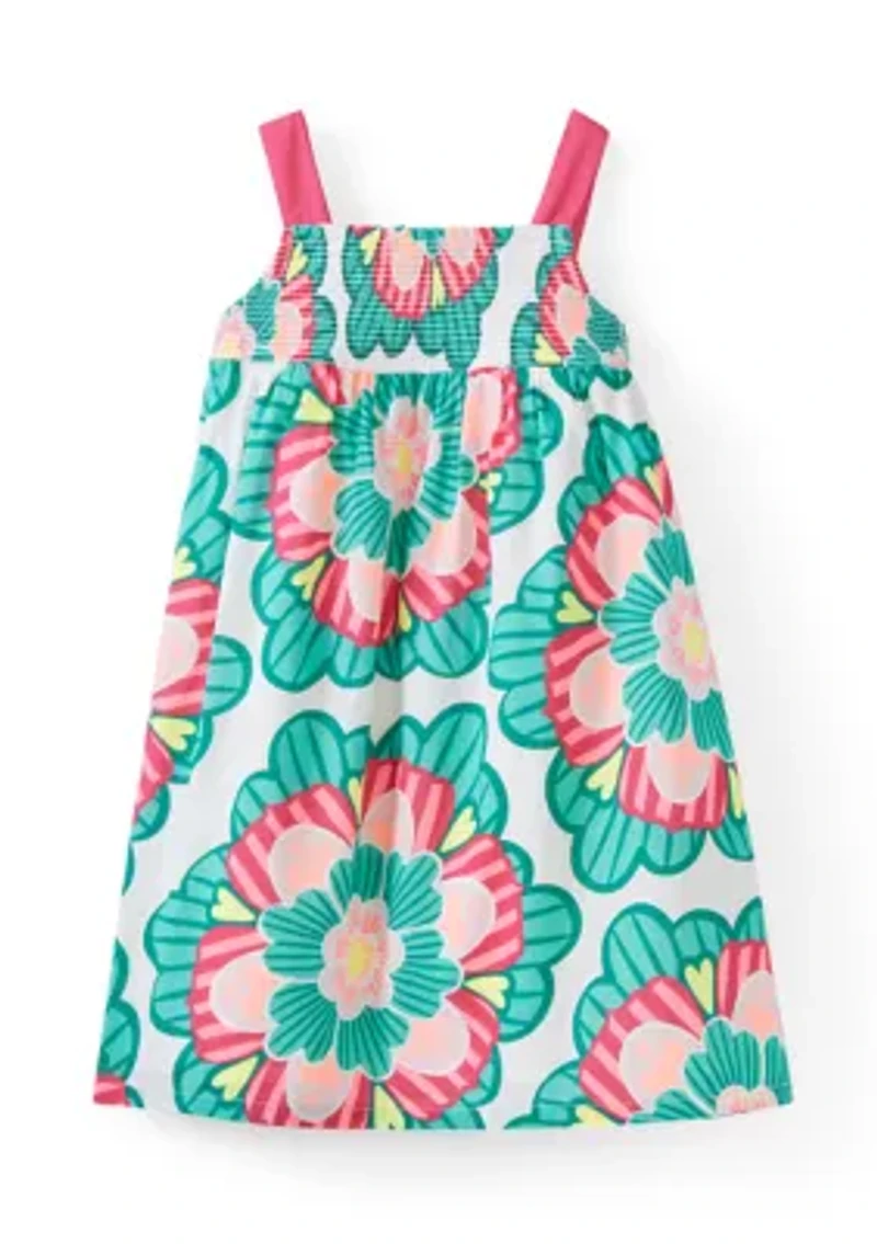 Girls 4-6 Smocked Swing Dress