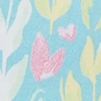 Girls 4-6 Pull On Scallop Twill Printed Shorts