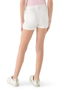 Girls 4-6x Roll Cuff Shorts