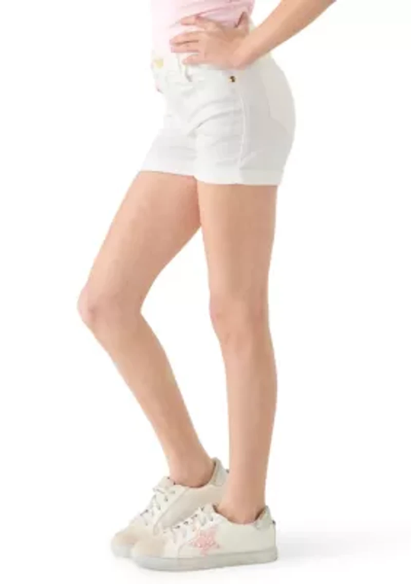 Girls 4-6x Roll Cuff Shorts