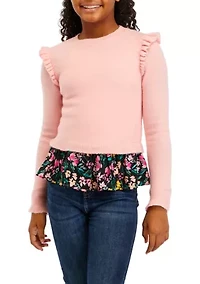 Girls 7-16 Fashion 2Fer Top