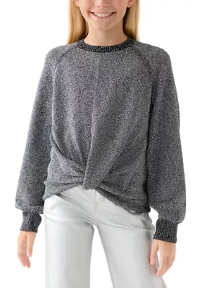 Girls 7-16 Twist Front Sweater