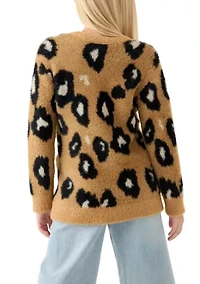 Girls 4-6x Long Animal Cardigan