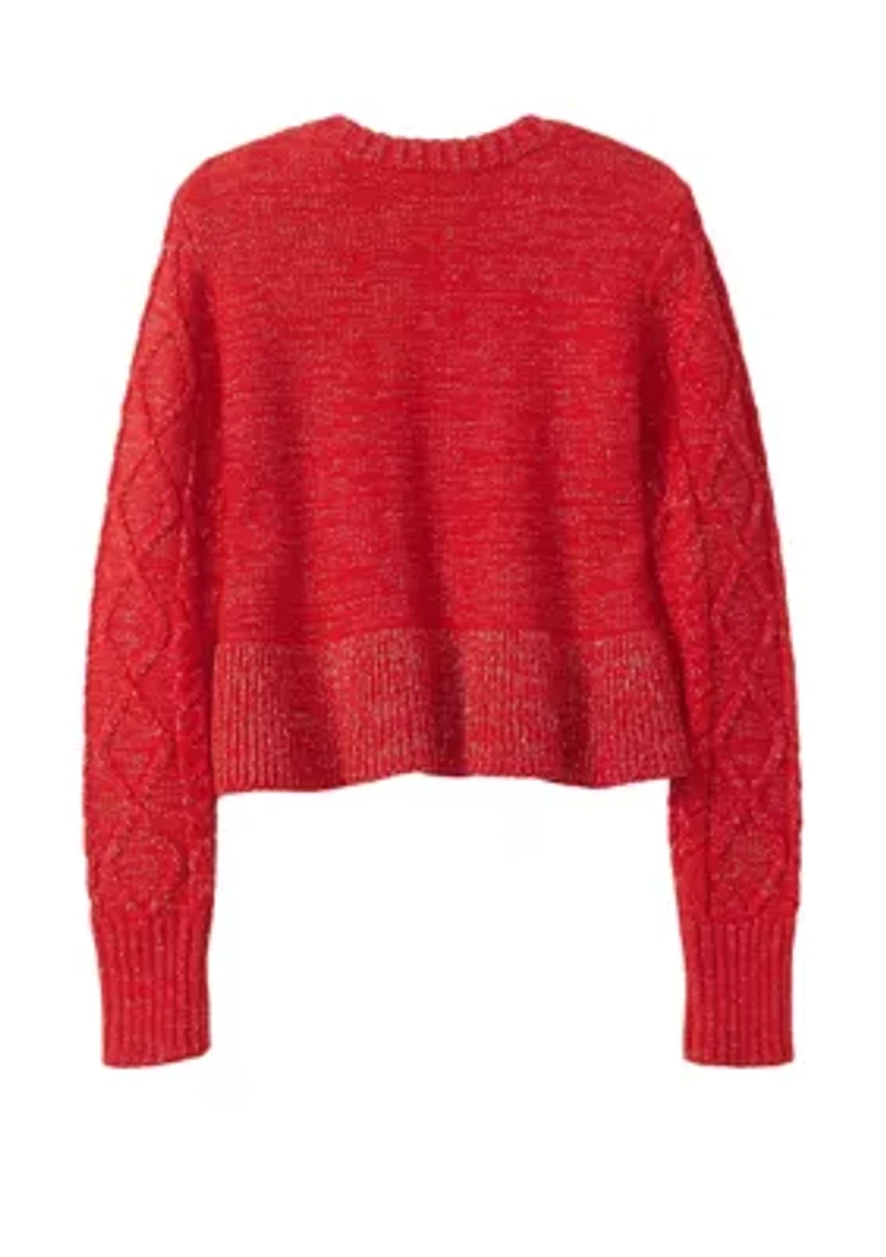 Girls 7-16 Peplum Hem Sweater