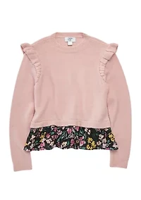 Girls 4-6x Fashion 2Fer Sweater