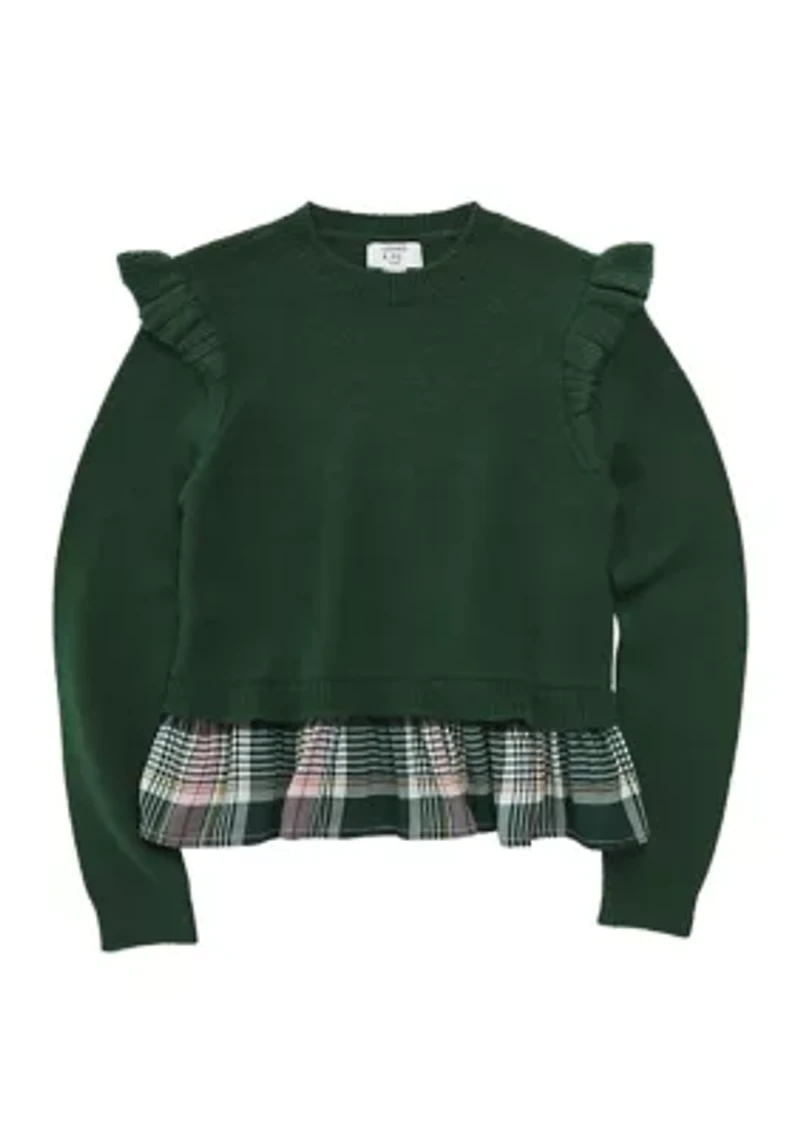 Girls 4-6x Fashion 2Fer Sweater