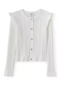 Girls 4-6x Cable Cardigan