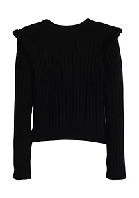 Girls 7-16 Cable Cardigan