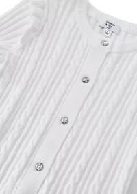 Girls 4-6x Cable Cardigan