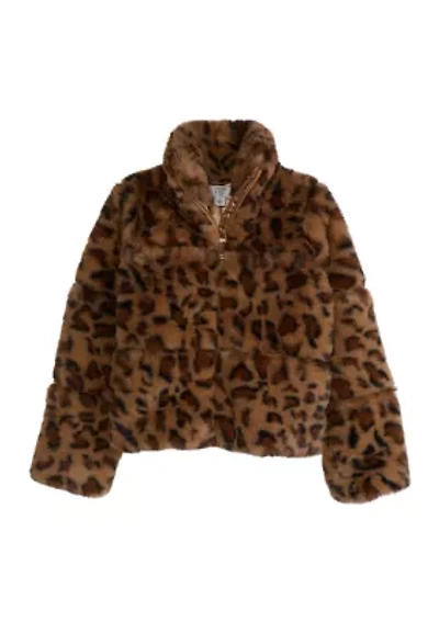 Girls 4-6x Fur Jacket