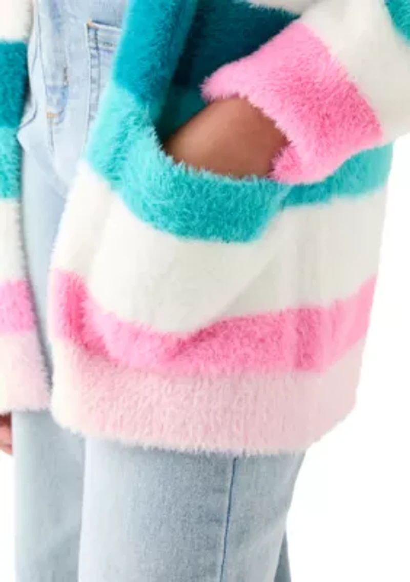 Girls 7-16 Stripe Cardigan