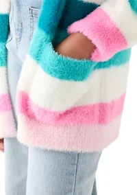 Girls 7-16 Stripe Cardigan