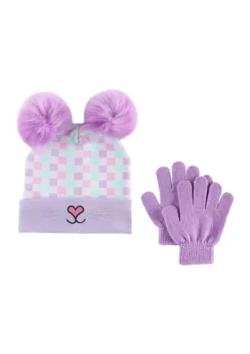 Girls Bella Hat and Gloves Set 