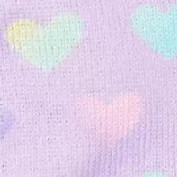 Butterfly Heart Printed Hat and Gloves Set
