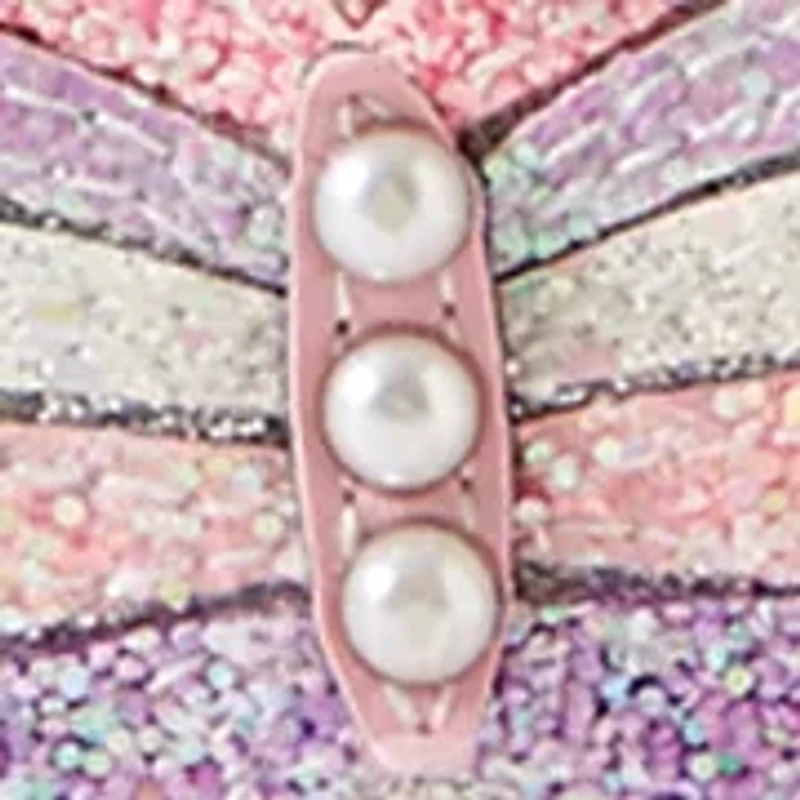 Butterfly Faux Fur Crossbody Bag