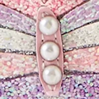 Butterfly Faux Fur Crossbody Bag