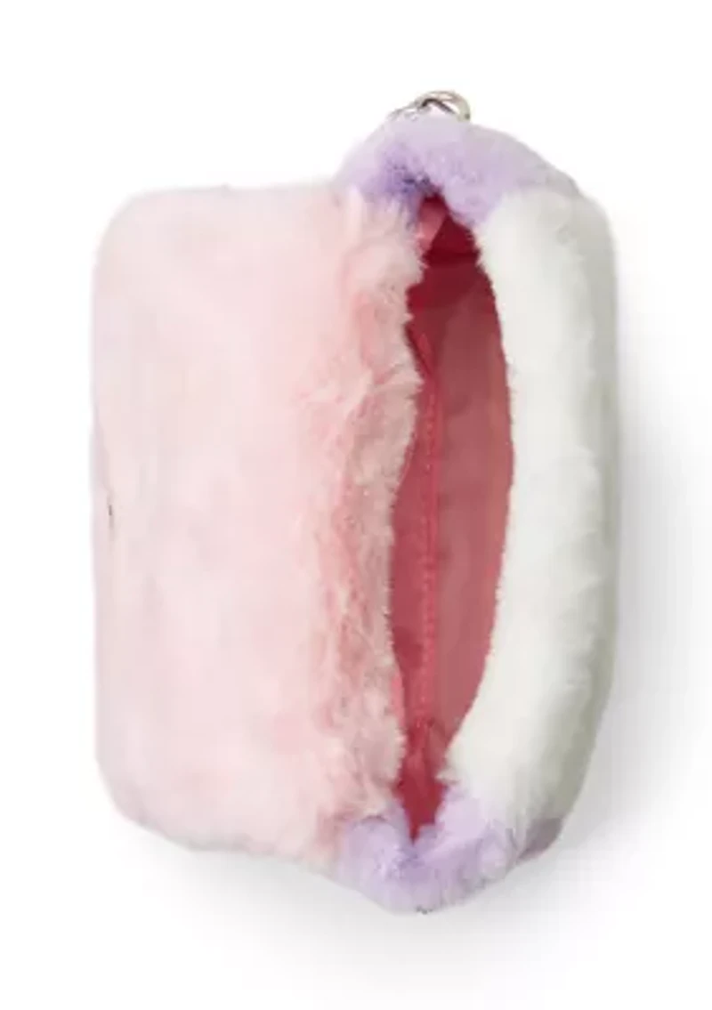 Butterfly Faux Fur Crossbody Bag