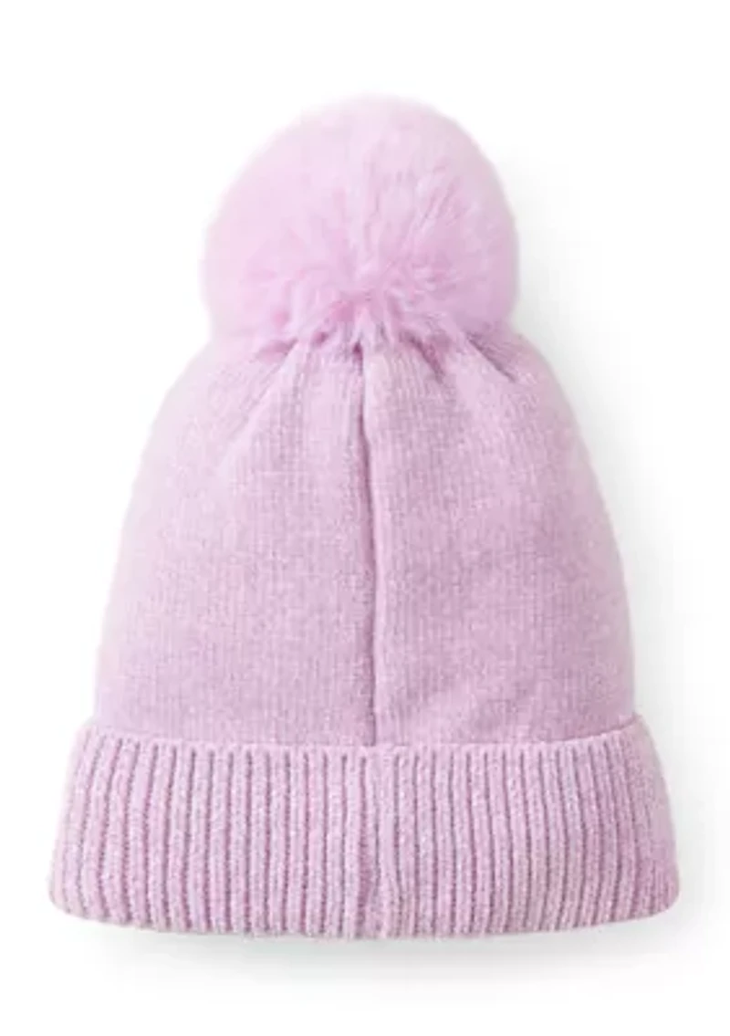 Girls 4-6x Butterfly Hat and Gloves Set