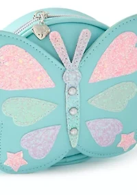 Girls Butterfly Glitter Crossbody Bag