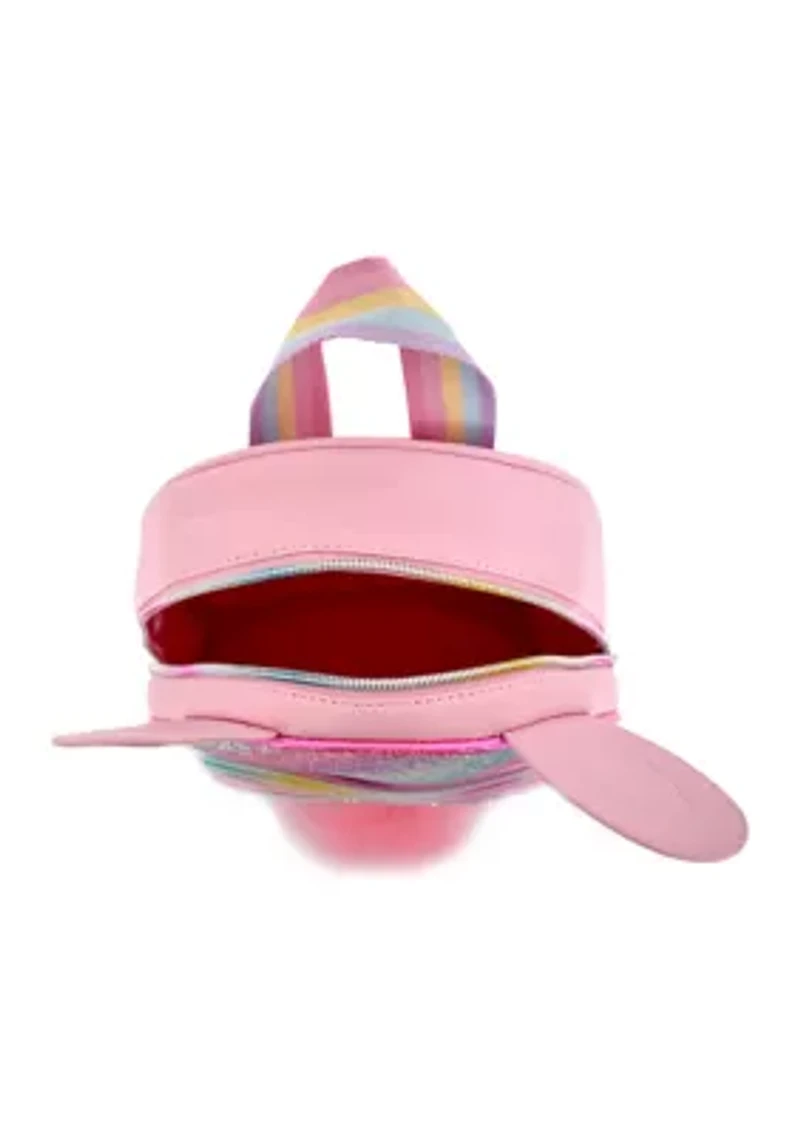 Girls Bunny Glitter Mini Backpack 