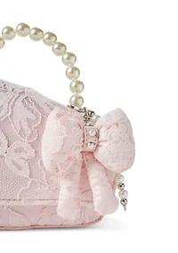 Bow Angled Flap Crossbody Bag