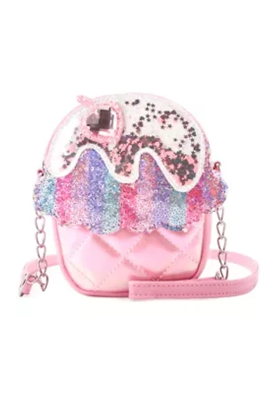 Cupcake Sequin Crossbody Bag