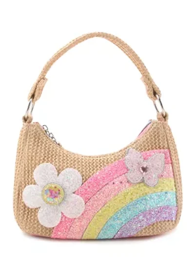 Girls Rainbow Daisy Hobo Bag