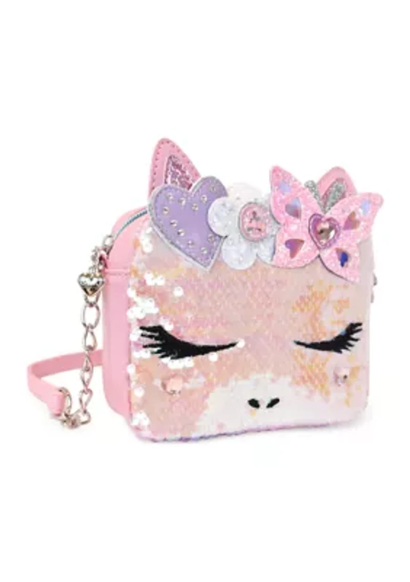 Girls Sequin Glitter Crossbody Bag