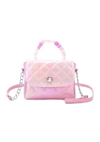 Heart Quilted Top Handle Crossbody
