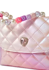 Heart Quilted Top Handle Crossbody
