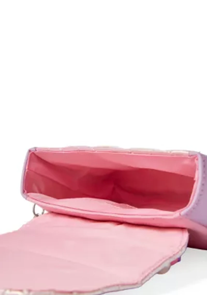 Heart Quilted Top Handle Crossbody