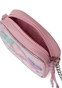 Girls Glitter Heart Crossbody Bag