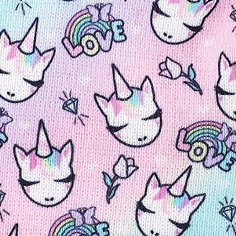 Girls Miss Gwen Unicorn Love Hat and Gloves Set