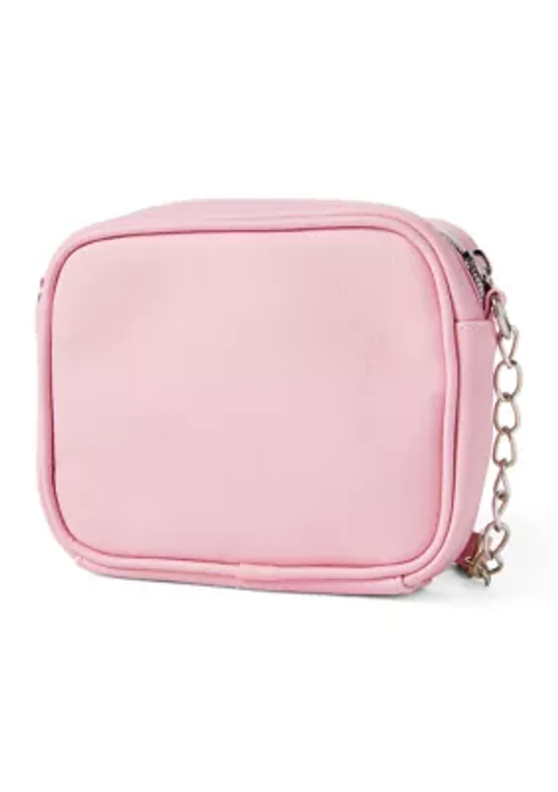Rosette Pearl Crossbody Bag